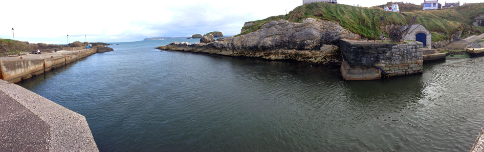 Ballintoy Harbour and harbour mouth